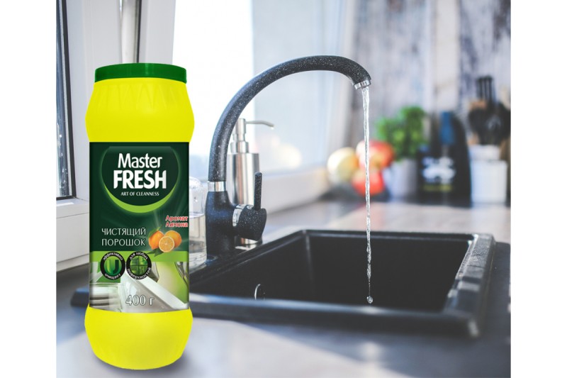 Порошок чистящий MASTER FRESH аромат лимона, 400г