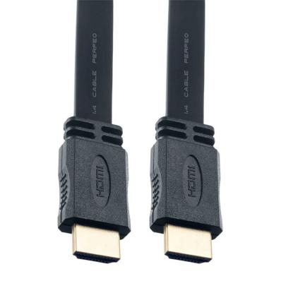 Кабель PERFEO HDMI A вилка - HDMI A вилка, плоский,ver.1.4, длина 1м. (H1301)