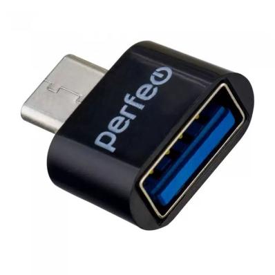 Адаптер Perfeo Type-C c OTG USB (PF-VI-O008 Black) чёрный