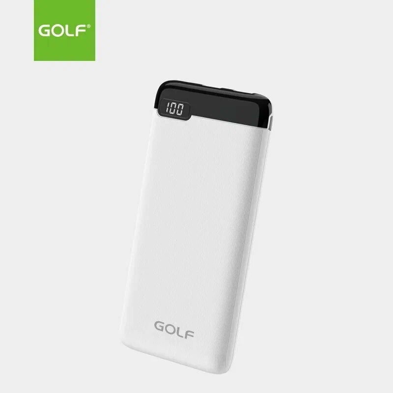 Аккумулятор GOLF LCD22/20000 mah/LED дисплей/In Micro usb,Type-C/Out Type-C,USB1А,2.1A/White