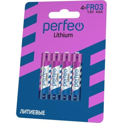 Батарейка Perfeo FR03 4BL Lithium