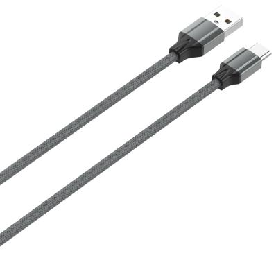 Кабель LDNIO LS441 USB кабель Type-C, 1m, 2.4A, медь: 86 жил, Gray