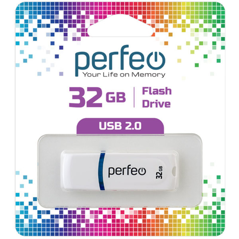 Perfeo USB 32GB C09 White