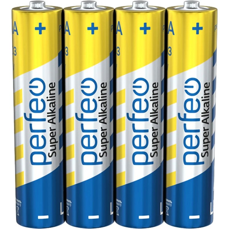 Батарейка Perfeo LR03 4SH Super Alkaline (4шт в упаковке)