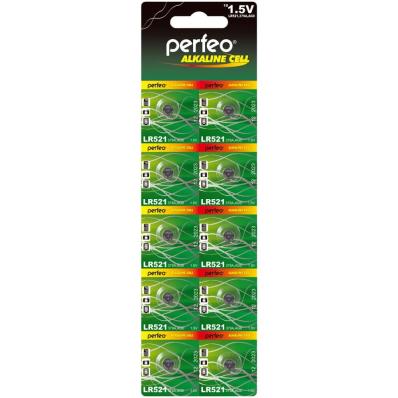 Батарейка Perfeo AG0 LR521/10BL Alkaline Cell PF_5008