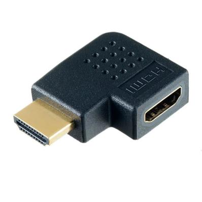 Переходник PERFEO HDMI A вилка - HDMI A розетка (A7011), угловой горизонтальный