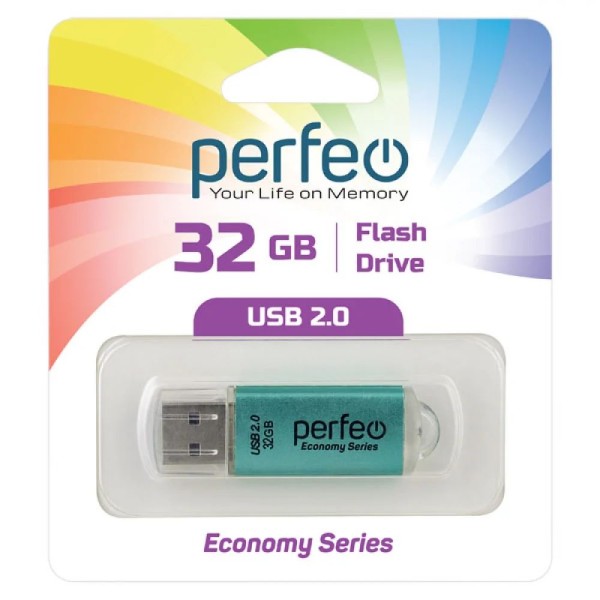 Perfeo USB 32GB E01 Green economy series