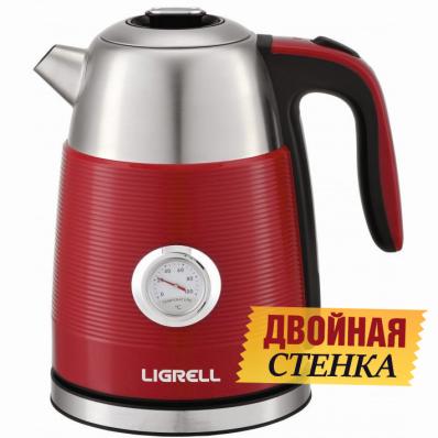 Чайник LIGRELL LEK-1757STR 1.7л 2200Вт Красный (двойная стенка)