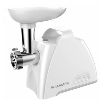 Мясорубка WILLMARK WMG-2083W, 2200Вт, 2 решетки, реверс, белый