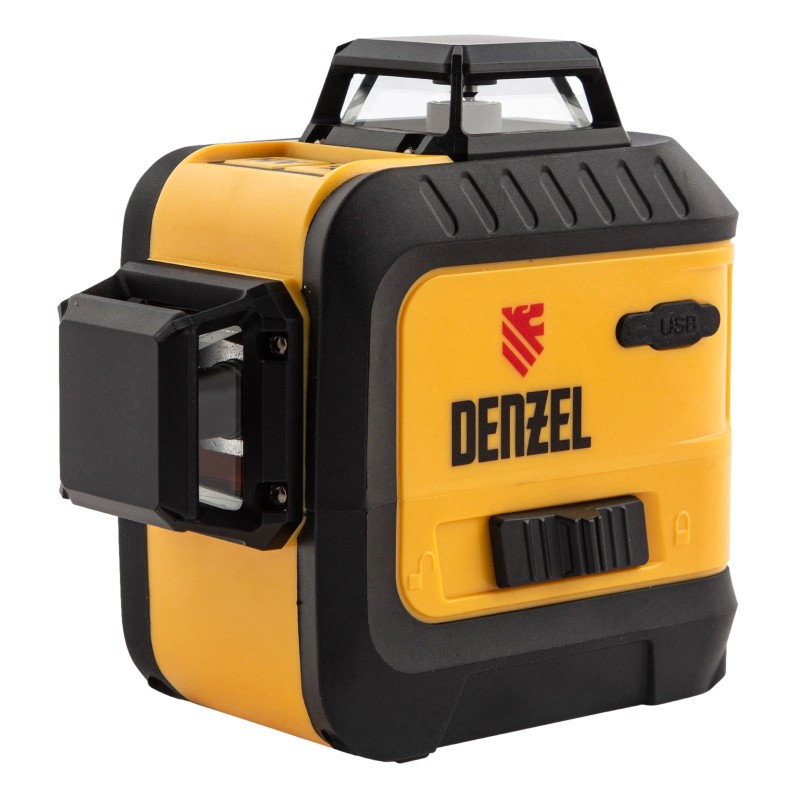 Лазерный нивелир DENZEL LX 360-2 Red, 30 м, 635 нм, Li 2800 мАч, 5/8 дюйм