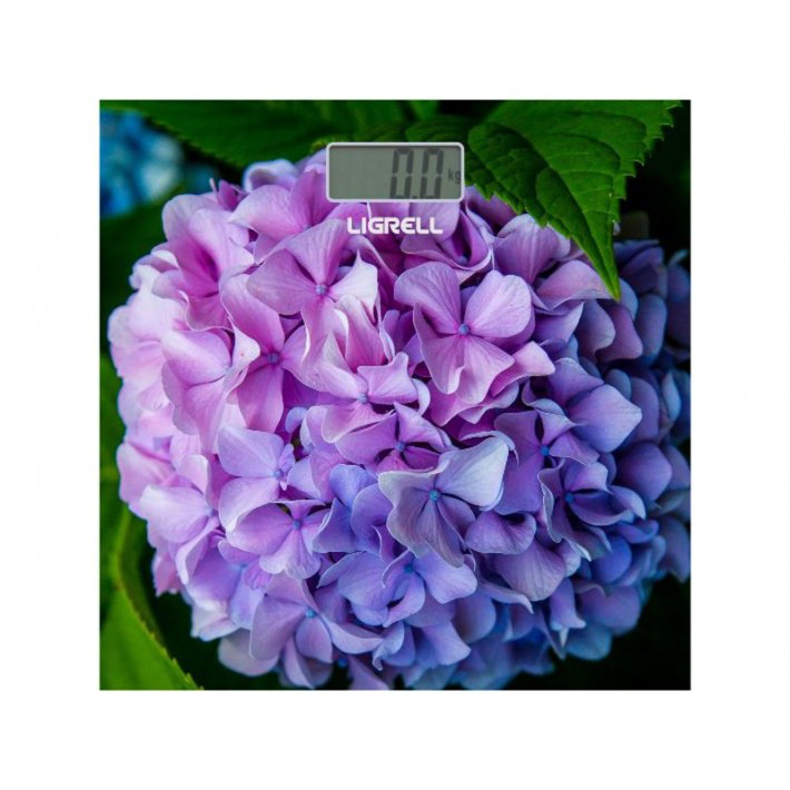 Весы напольные LIGRELL LBS-1821D Цветы (LCD дисплей, макс. вес 180кг, кг/фунт) 