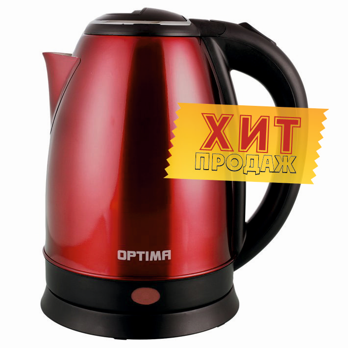 Чайник OPTIMA EK-1808SS Красный 1800Вт 1.8л