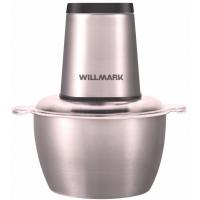 Измельчитель WILLMARK WMC-7290SS серебристый, 550Вт, 2л, 2 скорости, двойной нож (4 лезвия)