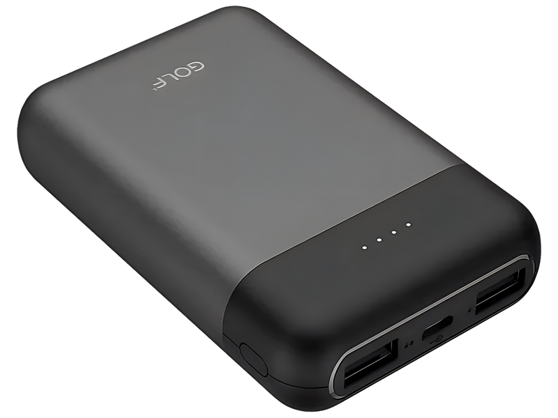 Пауэрбанк GOLF G71/ 10000 mah + Кабель Micro usb /In Micro usb, Type-C/Out Type-C, USB1А,2.1A/Al