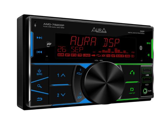 Автомобильный процессорный BT/USB/FM ресивер Aura AMD-782DSP 2DIN