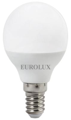 Лампа светодиодная LL-E-G45-7W-230-4K-E14 (шар, 7Вт, нейтр., Е14) Eurolux