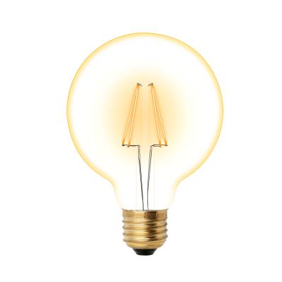 Uniel Vintage Шар G95 E27 6W(510lm) 2250K филамент золотистая 96x136 LED-G95-6W/GOLDEN/E27