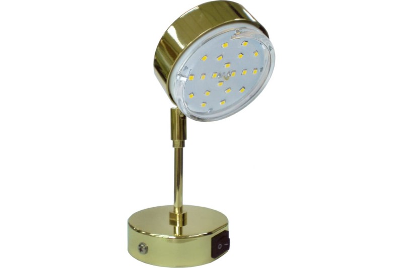 Ecola GX53-FT4173 св-к поворотный на среднем кроншт. Золото 210х80 FG5341ECB