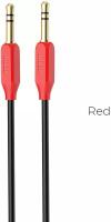 Кабель HOCO UPA11 AUX аудио, 3.5 mm jack - 3.5 mm jack, 1m, позолоченные контакты, Black