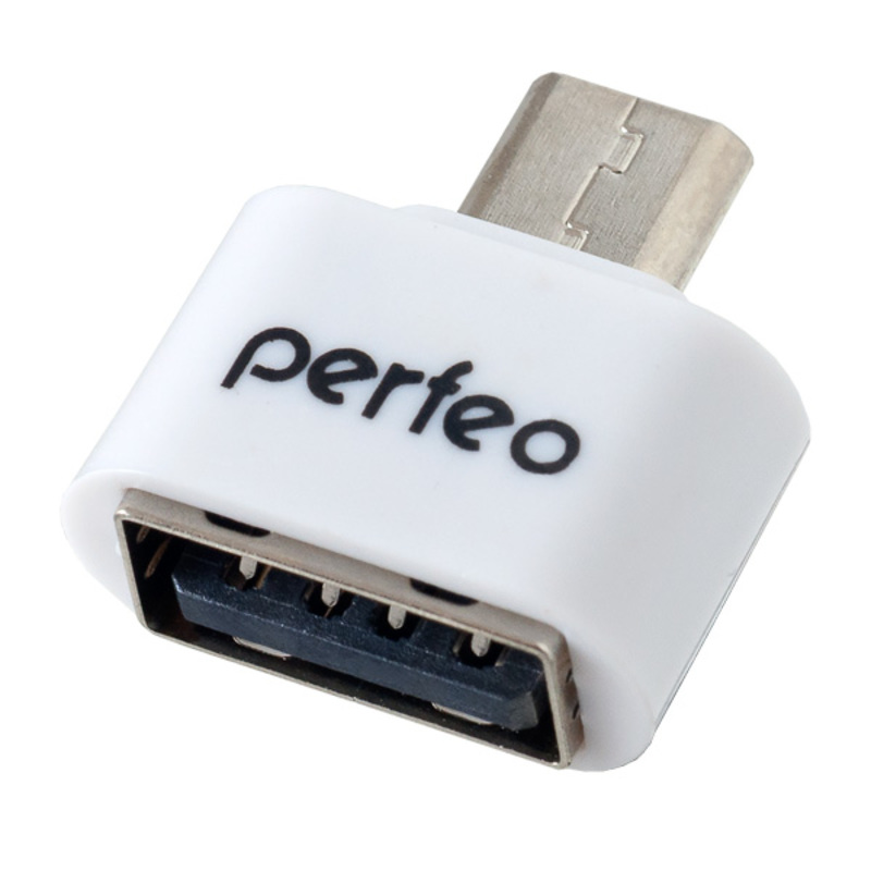 Адаптер Perfeo USB with OTG (PF-VI-O003 White) белый
