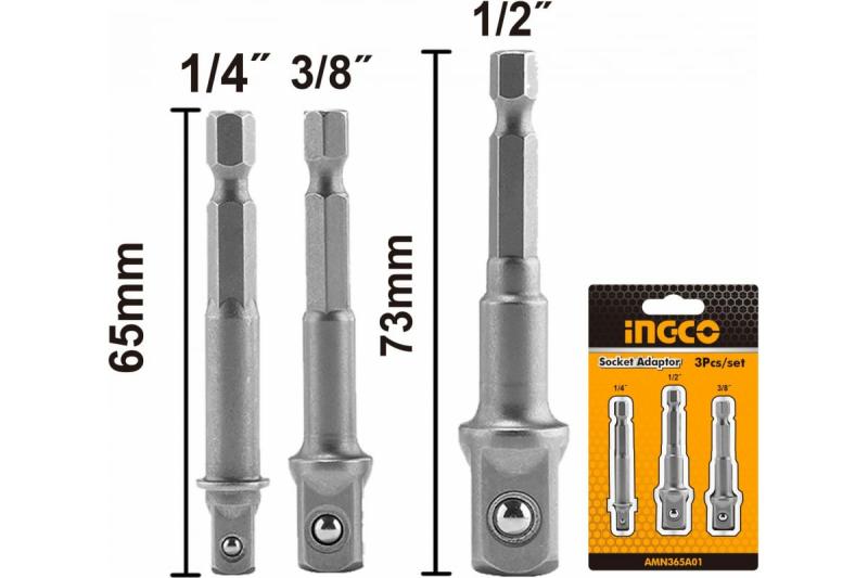 Набор адаптеров для торцевых головок INGCO AMN365A01