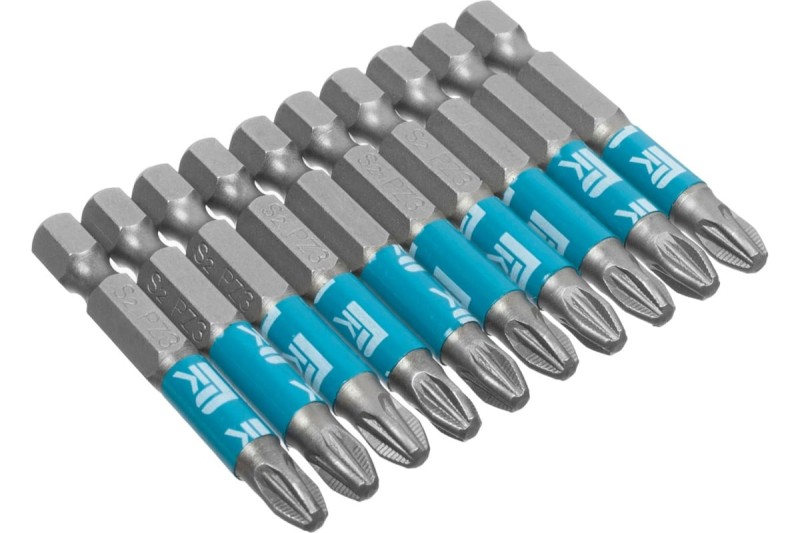 Биты профессиональные PZ3x50 мм, сталь S2, 1/4