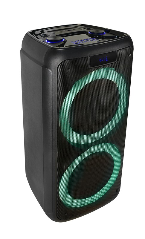 Колонка-Bluetooth Perfeo ПАС “PARTY MAKER 100”, EQ, MP3 USB/TF, AUX, FM, 2x6.35, TWS, LED,2 б/п мик