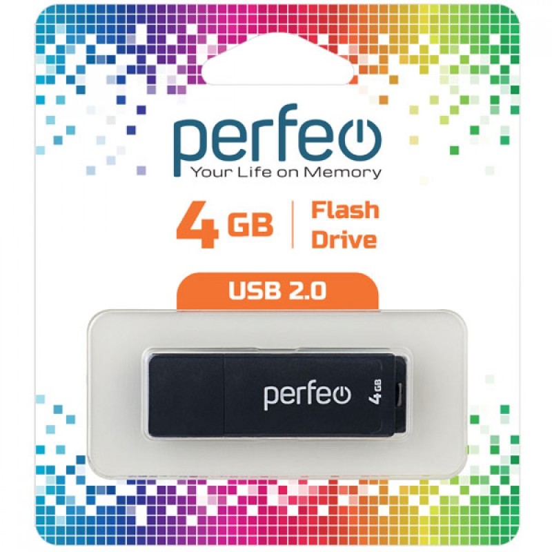 Perfeo USB 4GB C04 Black
