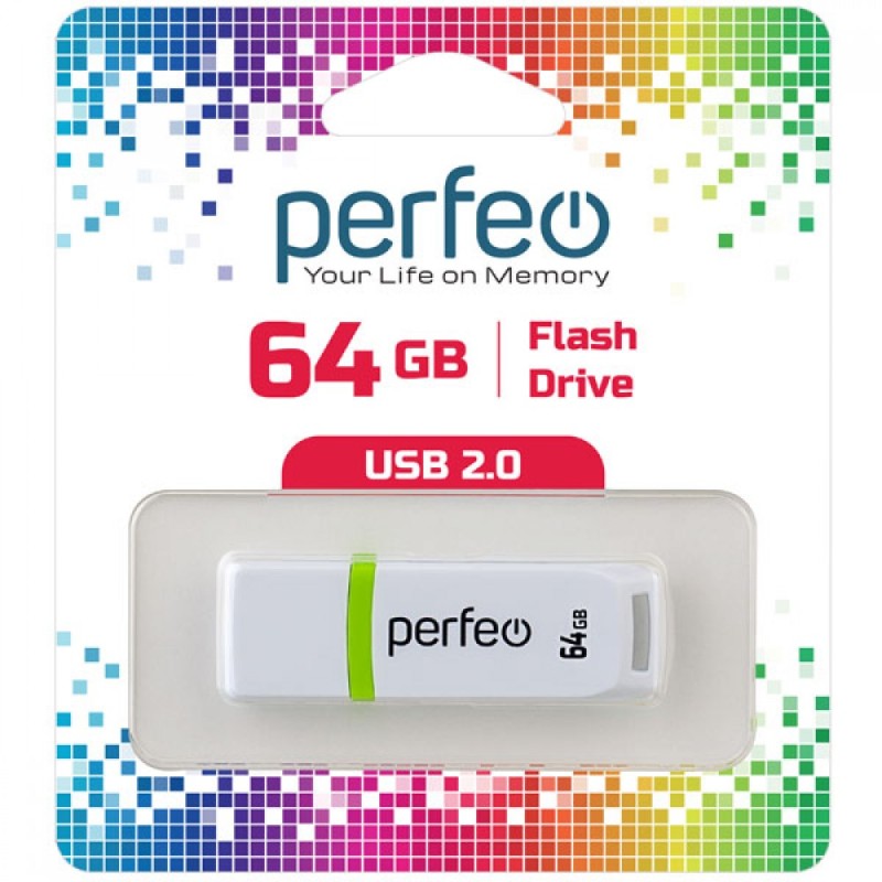 Perfeo USB 64GB C11 White