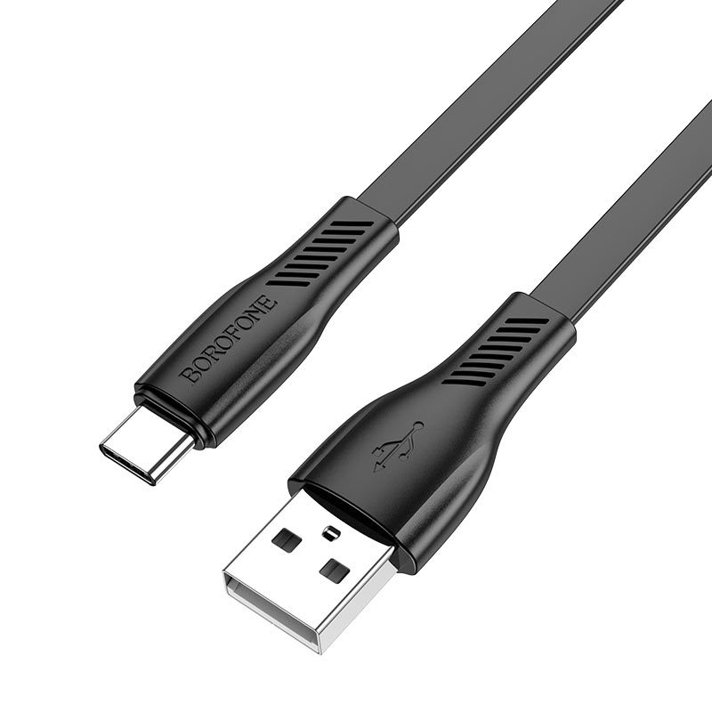 Кабель BOROFONE BX85 USB Type-C, 1m, 3A, Black