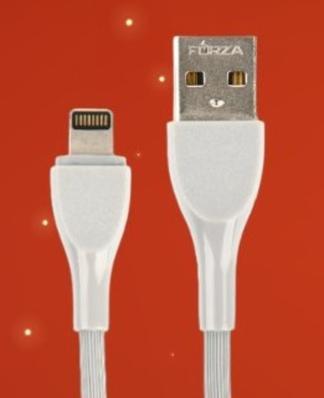 Кабель PERFEO USB A вилка - Lightning вилка, 2.4A, серый, силикон, длина 1 м., ULTRA SOFT (I4332)