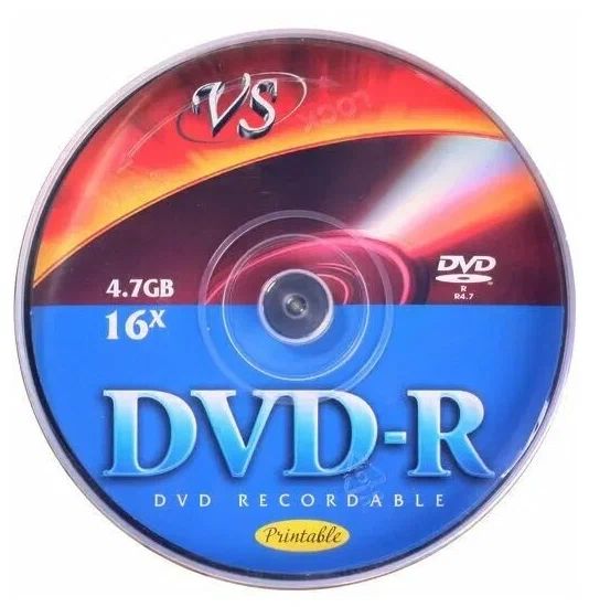 Диск VS DVD-R 4.7 Gb 16x Ink Print Cake/10