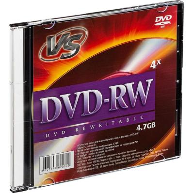 Диск VS DVD-RW 4.7 Gb 4x Slim/5