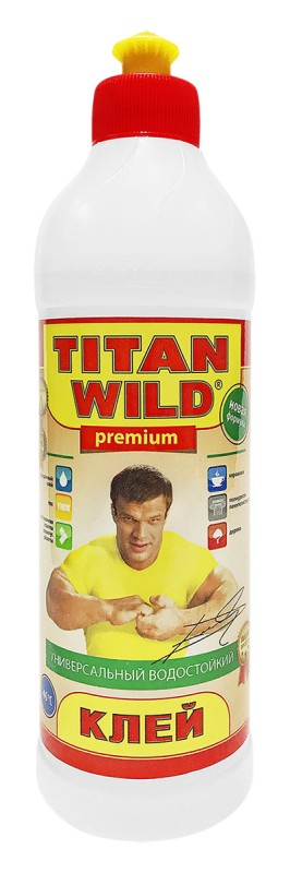 Клей универсальный водостойкий Titan Wild premium, 0,5л