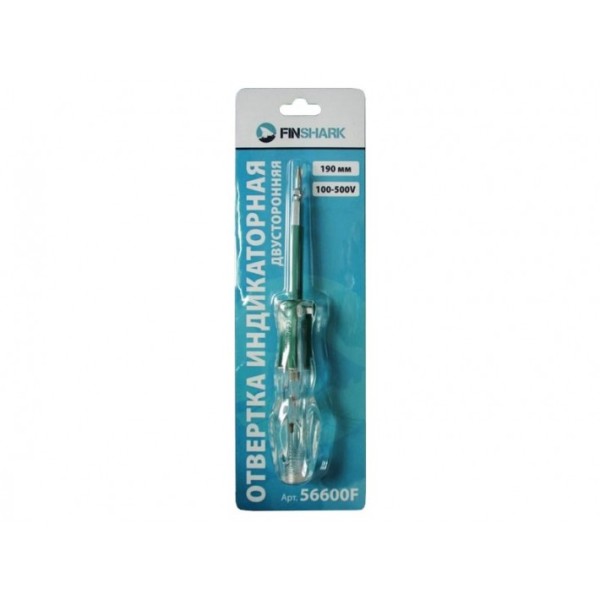Отвертка индикаторная двусторонняя Finshark PH2/SL 190мм, 100-500V