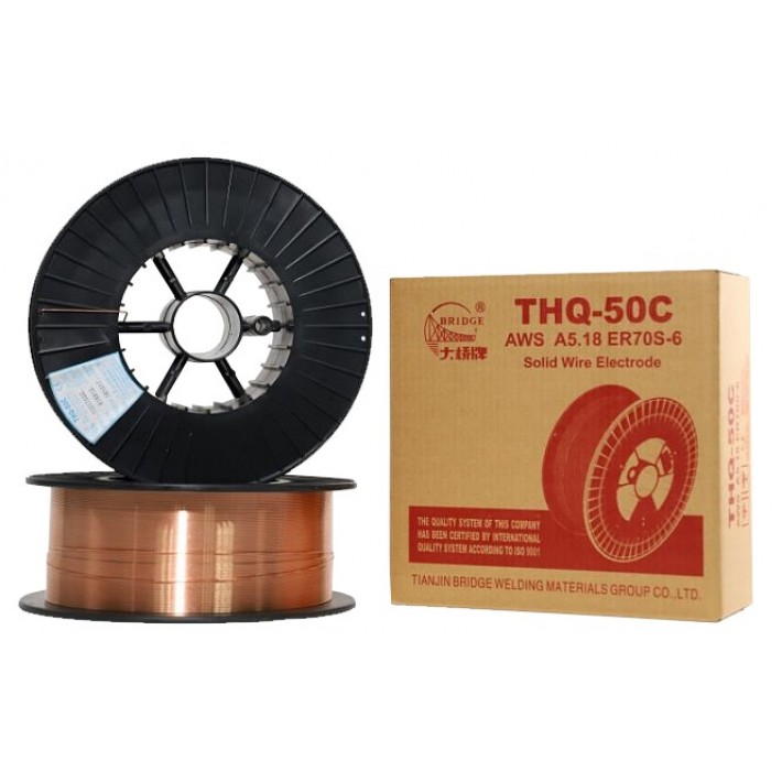 Сварочная проволока омедненная Bridge 1мм 1кг THQ-50C (ER70S-6)