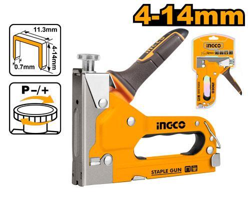 Степлер мебельный тип 53 металл, 4-14 мм INGCO HSG14018