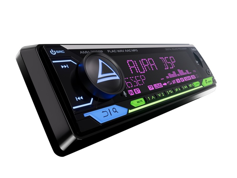 Автомобильный процессорный BT/USB/FM ресивер Aura AMH-79DSP (4×51Вт)