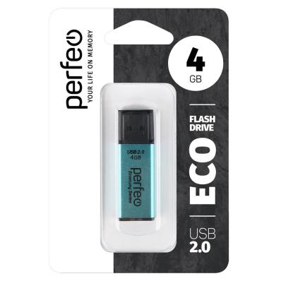 USB 2.0 накопитель Perfeo USB 4GB E03 Green economy series