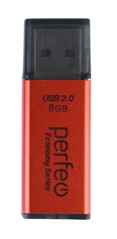 USB 2.0 накопитель Perfeo 8GB E03 Red economy series