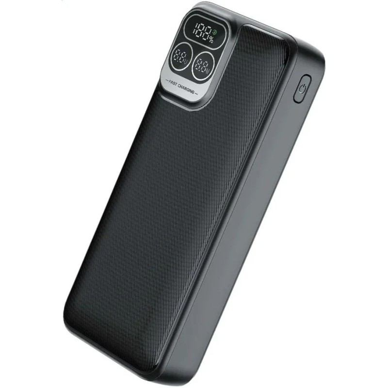 Аккумулятор Perfeo Powerbank Atomic Age 20000 mAh/LED/PD + QC 3.0/Type-C/2 USB/Выход: 5A, Black