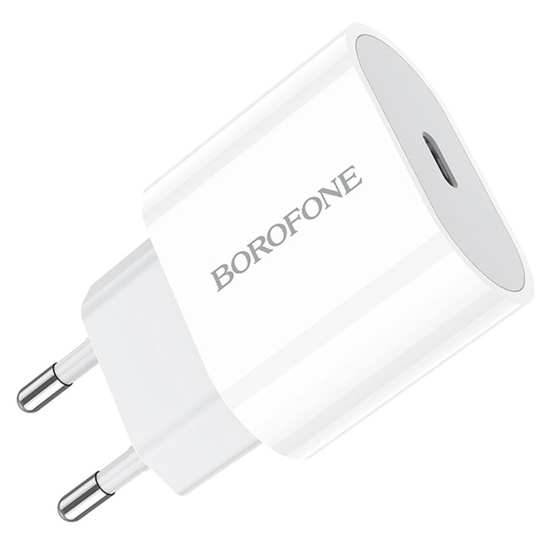 Сетевое зарядное устройство BOROFONE BA61A Origin single 1xUSB-C, 2.1A, 10W, белый