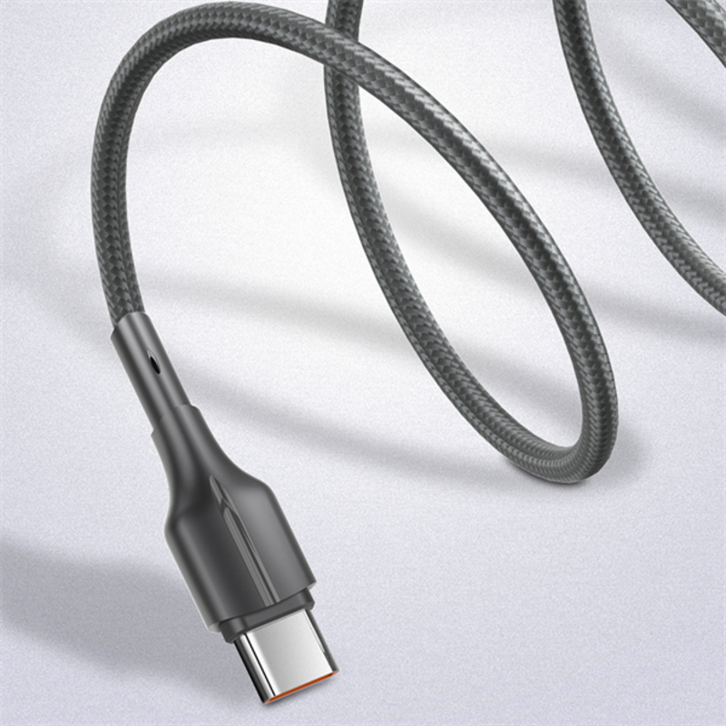Кабель USB - microUSB, 2.0м, 25W, LDNIO LS852 [LD_B4587] медь, тканевая оплетка, Gray