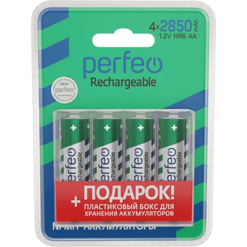Аккумулятор Perfeo R 06 ( 2850mAh) 4BL+ BOX Пластик 