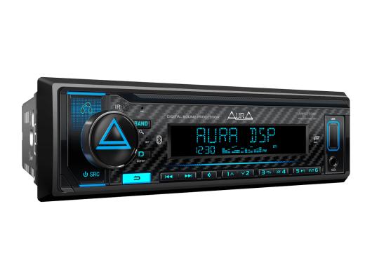 Автомобильный процессорный BT/USB/FM ресивер Aura AMH-77DSP (4×51Вт)