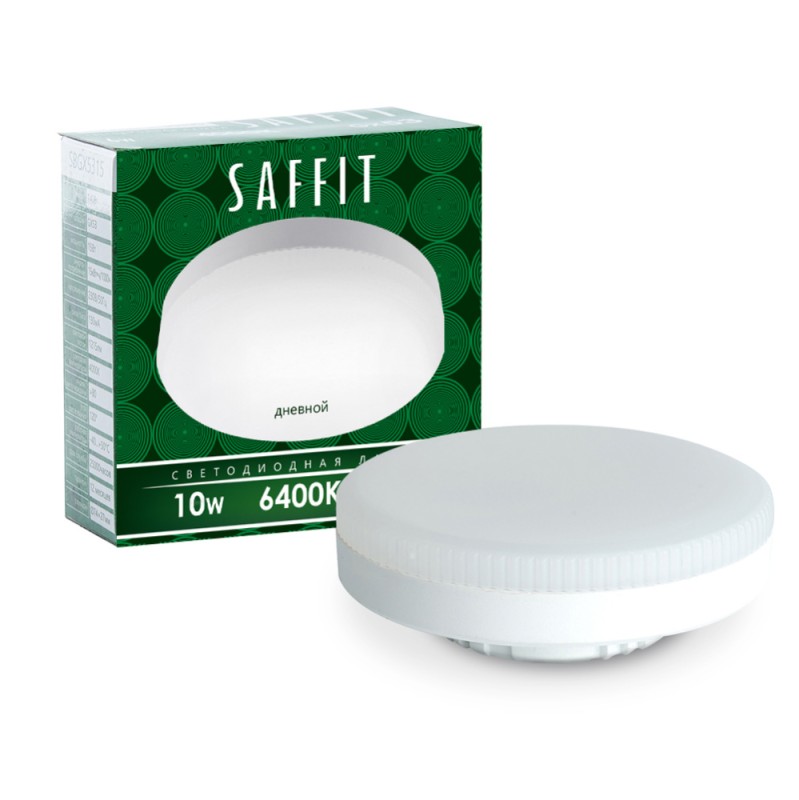 Лампа светодиодная SAFFIT SBGX5310 GX53 10W 230V 6400K 55229