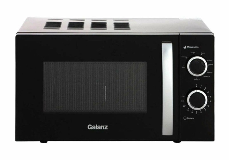Микроволновая печь соло Galanz MOG-2009M черный, 20л, 700Вт/850Вт