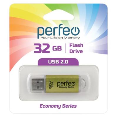 Perfeo USB 32GB E03 Gold economy series