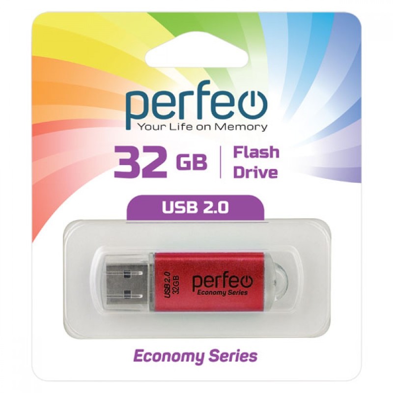 Perfeo USB 32GB E03 Red economy series