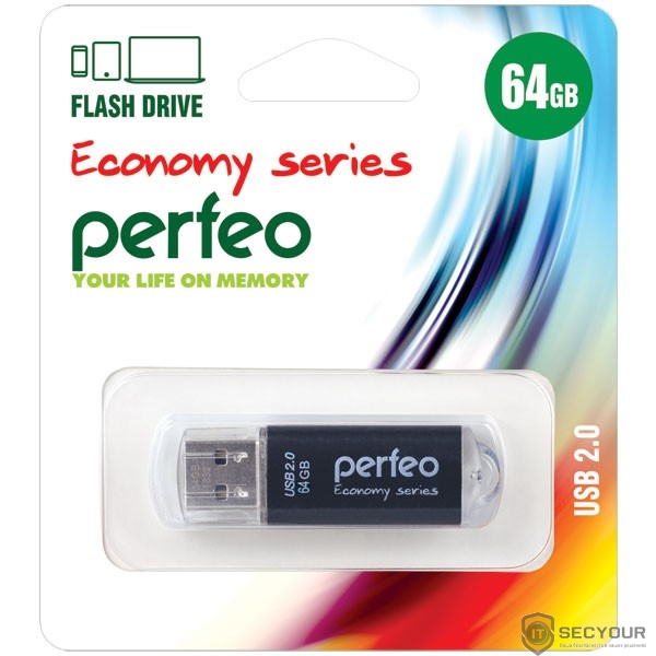 Perfeo USB 64GB E03 Red economy series